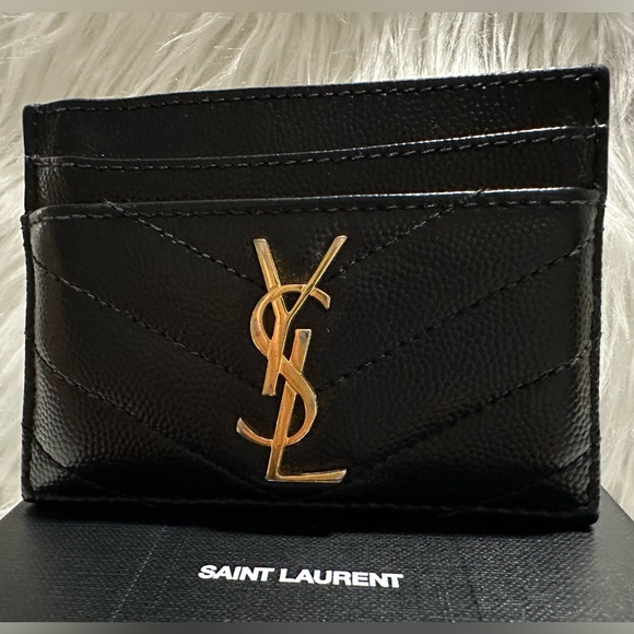 Saint Laurent YSL Monogram Matelassé Leather
Card Case EUC! - Picture 14 of 16